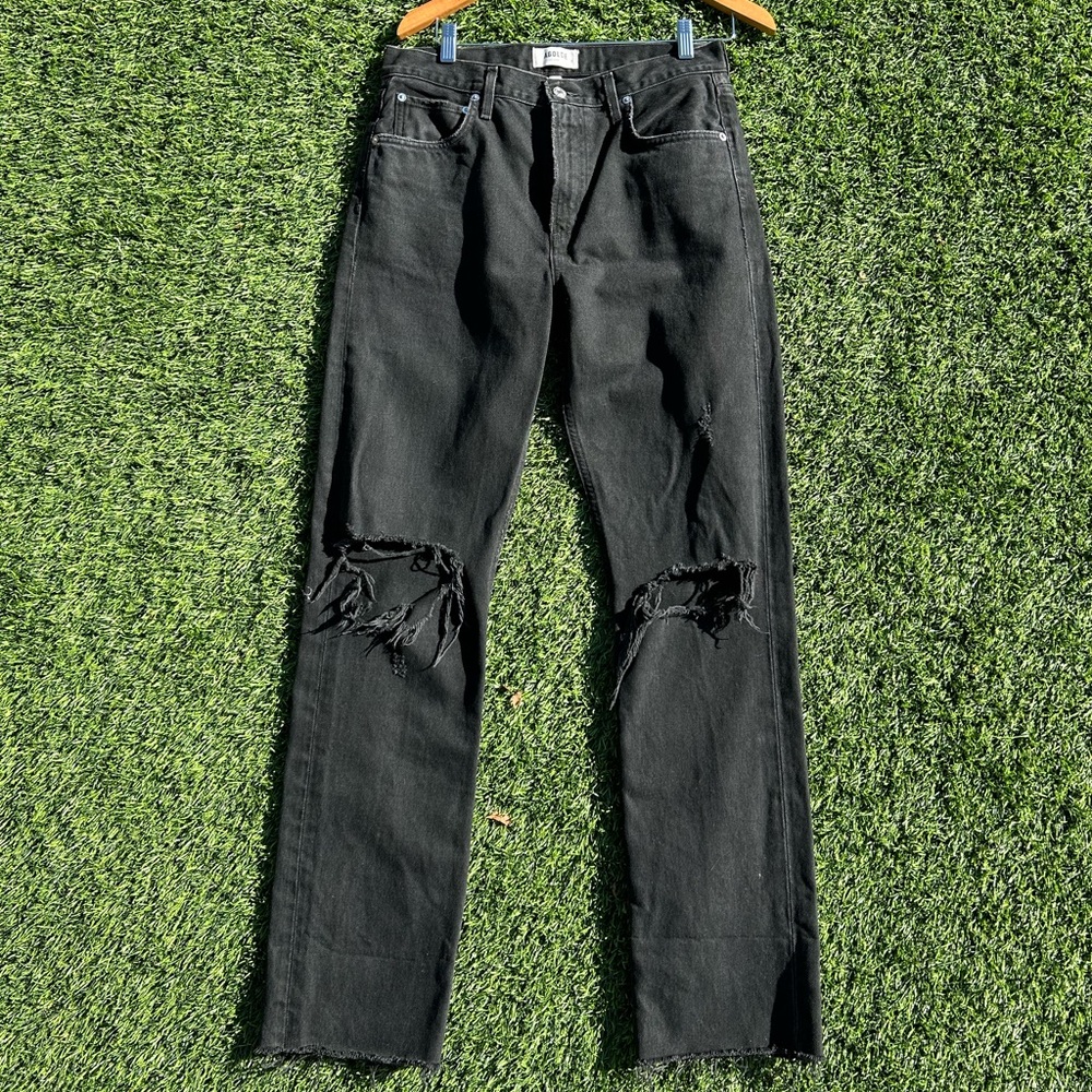 Agolde cherie high rise straight in distortion size 28